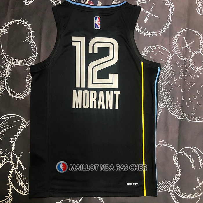 Maillot Memphis Grizzlies Ja Morant NO 12 Select Series Noir
